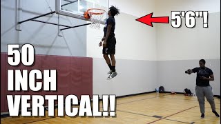 CRAZY Vertical Jumps By Pro Dunkers! 50 Inch Verts?