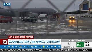 Second plane from China arrives at CFB Trenton