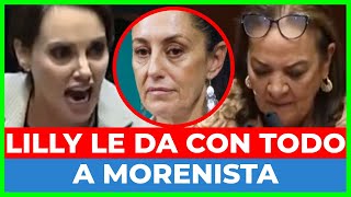 Lilly Téllez ARRASA con senadora morenista que defendió a Sheinbaum