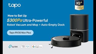 How to Set Up Tapo 5300Pa Robot Vacuum \u0026 Mop: Tapo RV30 Max Plus