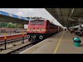 16128 guruvayur chennai egmore express entering tirunelveli junction indian railways