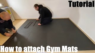 How to attach Gym Mats Exercise Mat Puzzle Foam Mats Gym Flooring Mat Interlocking Foam Mats DIY