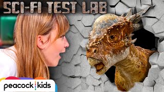 Robotic Dinosaur Stiggy CRUSHES Cement Wall | SCI-FI TEST LAB presented by Jurassic World