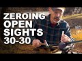 How To Zero A Rifle With Open Sights 30-30