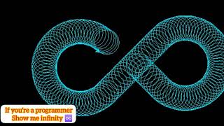 Python turtle graphic design |Show me infinity ♾️| Python coding| #shorts #python #infinity #coding