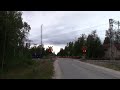 vr t 5020 passed murtomÄki km 0613 0398 level crossing @ kajaani finland