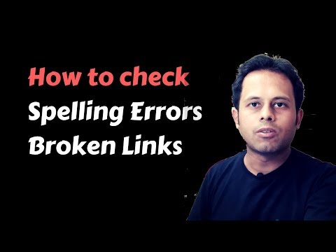 QnA Friday 33 - How to check Spelling Mistakes and Broken Links QnA Friday 33 - How to check Spelling Mistakes and Broken Links