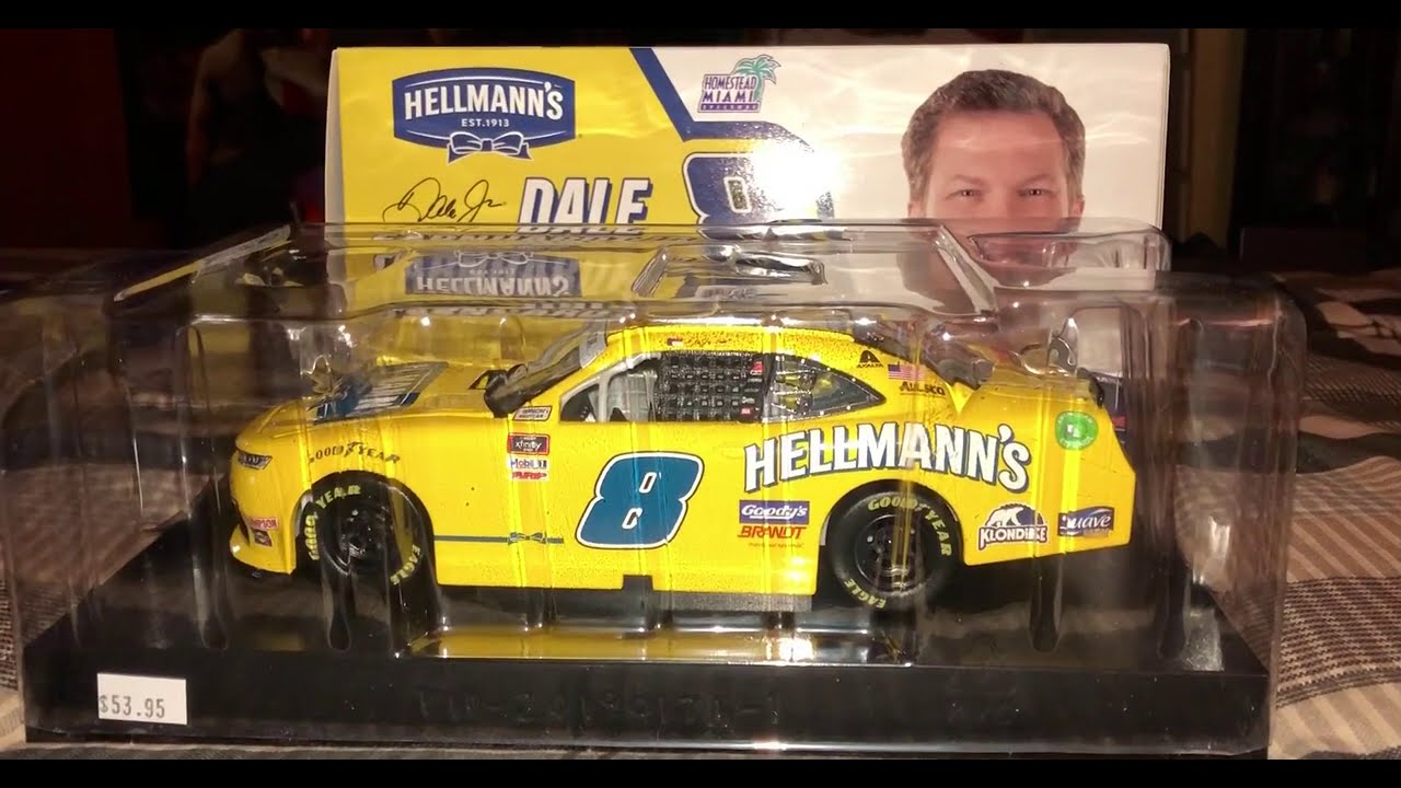 Dale Earnhardt Jr - 2020 #8 Hellmann's Chevrolet 1:24th Diecast - YouTube