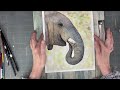 watercolor elephant tutorial