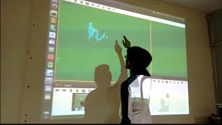 Fun With OpenCV Kinect - Projector based UI (mark 2)