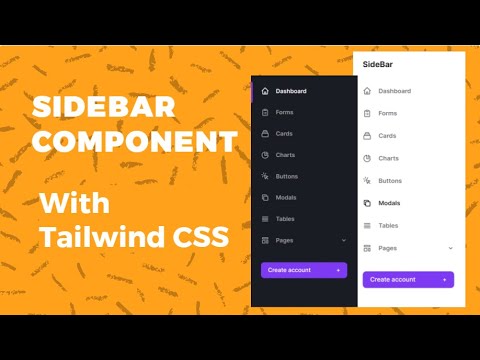 Sidebar Component Using Tailwind Css - YouTube