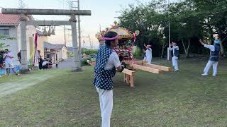 2023 南房総市　白浜　原　若宮八幡神社　神輿渡御　祭り　盆踊り