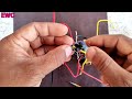 how to make automatic changeover switch for relay ।। relay automatic changeover switch