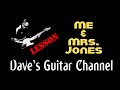 LESSON - Me & Mrs  Jones by Billy Paul