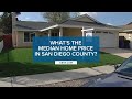 What's the median home price in San Diego County?