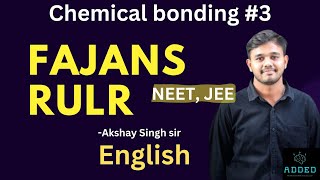 Fajans rule | Chemical bonding | #neet #iit #chemistry #viralvideo #viral @PhysicsWallah