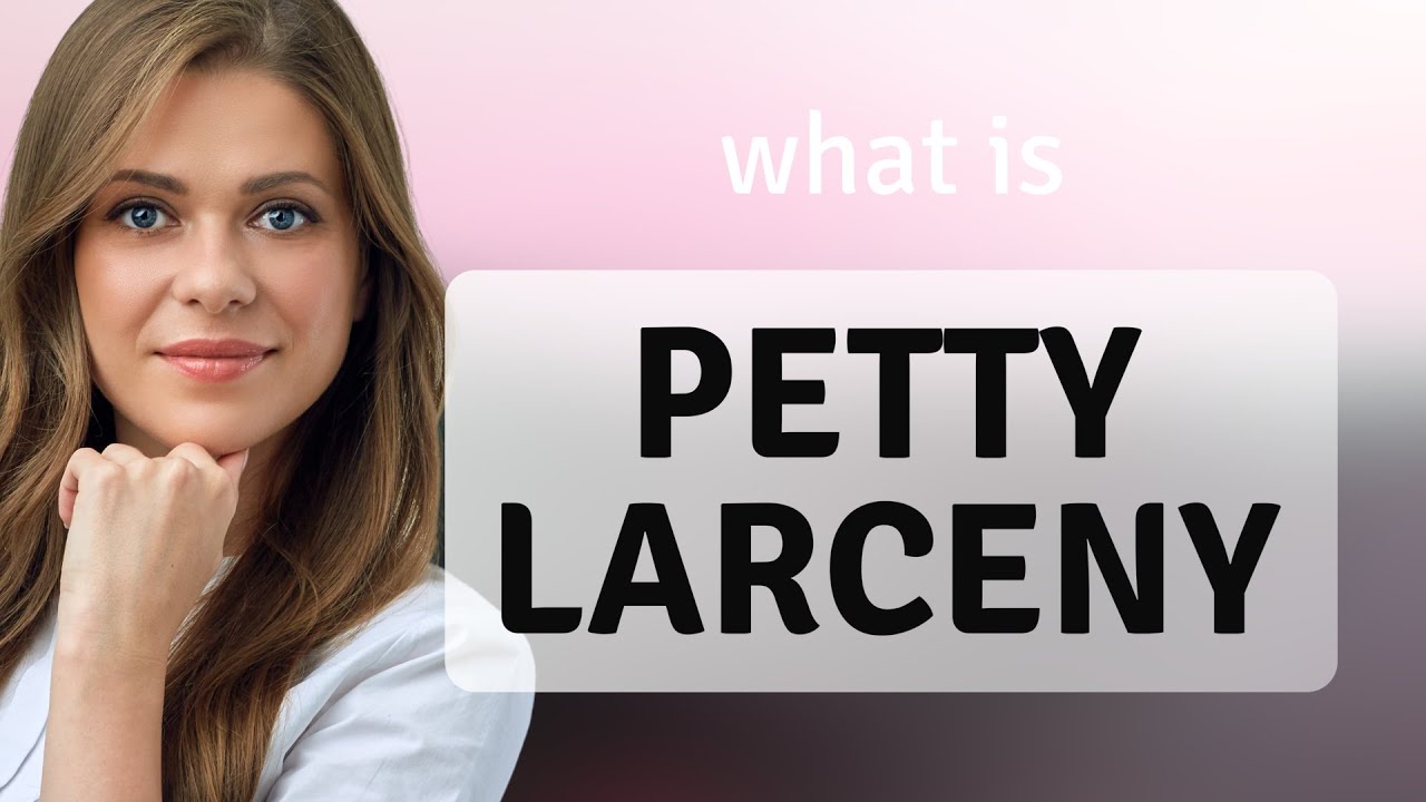 Petty Larceny | PETTY LARCENY Meaning - YouTube