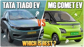 Cheap and Best  Electric Car in India - MG Comet EV  vs Tata Tiago EV || Electric Cars Telugu