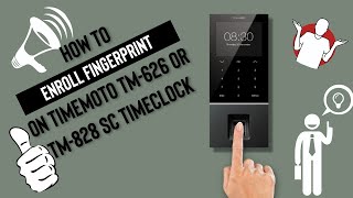 TimeMoto Fingerprint Enrol