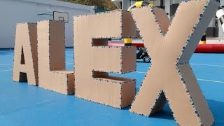 Large Paper Alphabets / Letters 大型紙英文字母 (1.1 x 0.8 x 0.3m)