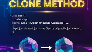 Way of creating objects using clone method in JAVA programming.