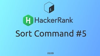#32 Sort Command #5 | HackerRank Linux Shell #shellscripting #hackerrank #coding #930