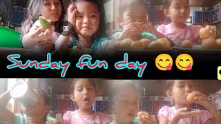 Pani puri mukhbang ,🙏🙏sister luv 💘 Sunday special@ yousang's n AYUSHKA cute activities