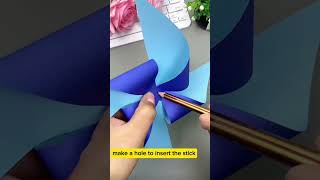 make a paper windmill #diy #mainananak #craft #windmill #shorts