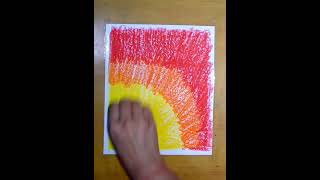 easy oil pastel drawing for beginners #shorts