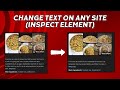 How To Change Text On Any Site Using Inspect Element (Tutorial)