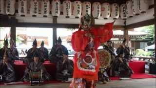 藤森神社　紫陽花まつり　舞楽「蘭陵王」