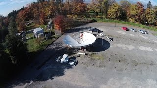 Skybrokers de-installs a Vertex 9m Earth Station Antenna in Geneva, Switzerland