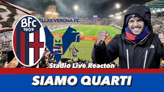 Bologna Verona 2-0 Stadio Live Reaction ❤️💙 I GOL IN DIRETTA ❤️💙 THIAGO SOTTO LA CURVA?