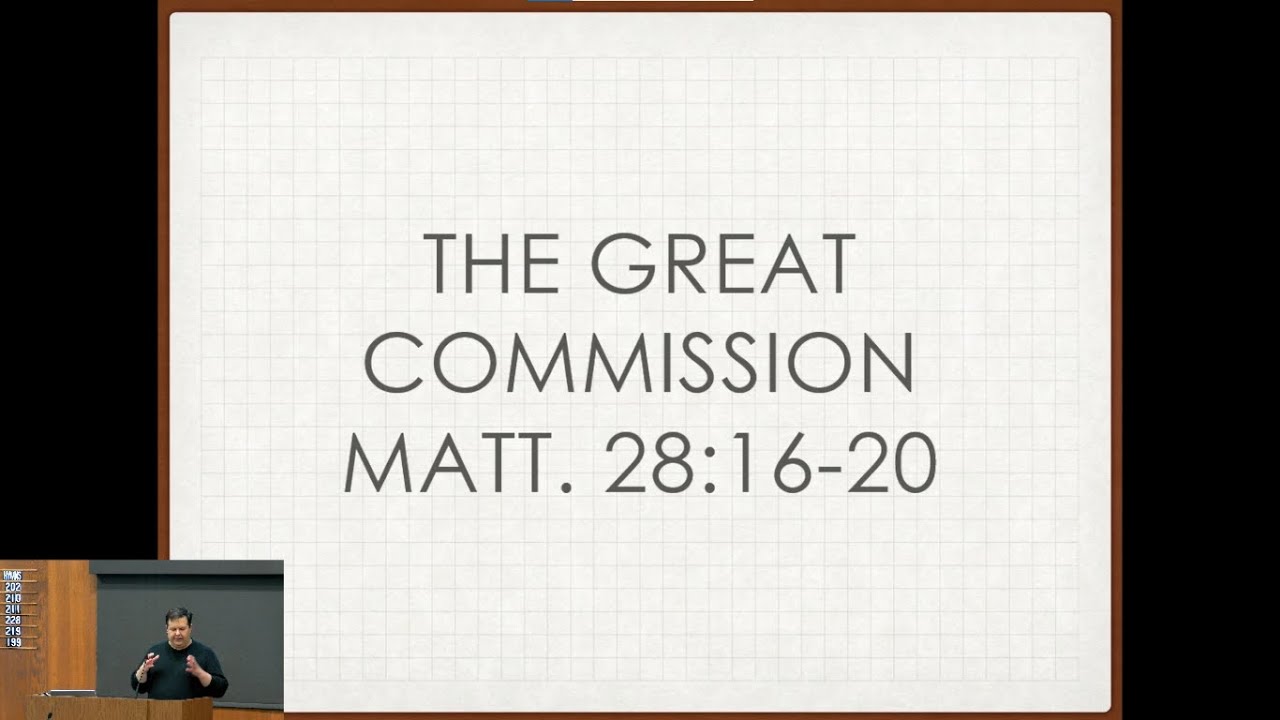 The Great Commission - Matthew 28:16-20 - YouTube