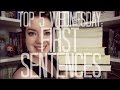 Favorite First Sentences | Top 5 Wednesday