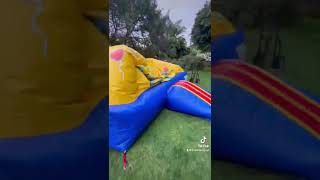 How to fold a bounce house #howtofoldabouncehouse