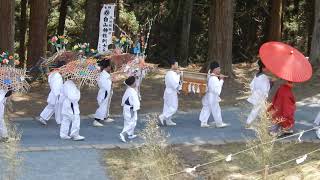 白山神社「小迫祭」①　神輿渡御　２０１９年４月７日　宮城県栗原市金成小迫