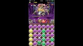 【パズドラ攻略】新・神羅万象チョコ　コラボ　混沌の闇　地獄級　ノーコン攻略【攻撃パ】