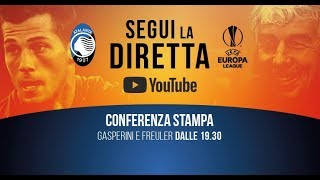 Play-off UEL Atalanta-Copenaghen, la conferenza stampa di Gian Piero Gasperini e Remo Freuler