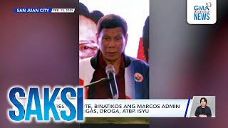 Saksi: (Part 2) Pambabatikos ni FPRRD; Unang ginto sa Asian Winter Games; Prayer booklet para sa...