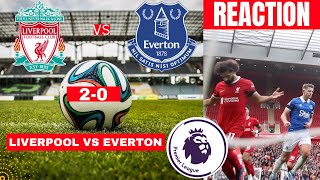 Liverpool vs Everton 2-0 Live Stream Premier League Football EPL Match Score reaction Highlights