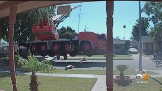 Pastor Sustains 2 Fractured Ribs, Stitches To Head After SoCal Edison Crane Falls On Long Beach Home