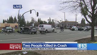 2 people killed in south Sacramento crash