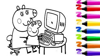 Featured image of post Coloriage Peppa Pig Camping Car