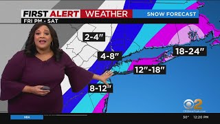 First Alert Weather: CBS2's 1/28 Friday Afternoon Update