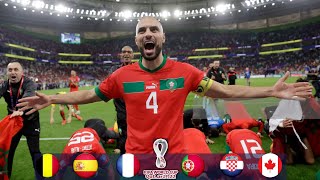 المغرب 🇲🇦 مشوار الاسود التاريخي فى كأس العالم 2022 🏆 جميع الاهداف كاملة ~ تعليق عربي 🎙️ HD