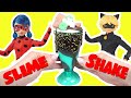 Miraculous Ladybug DIY Slime Mixing Milkshakes for Cafe! Crafts for Kids