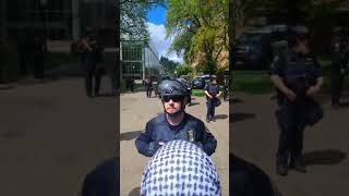 Portland oregon,I filmed PSU Students protest..May 2nd 2024.IN REAL LIFE