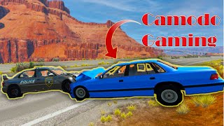Camodo THINKS his JALOPY car is the BEST in the POLICE CHASE | BeamNG Drive Mutliplayer gameplay
