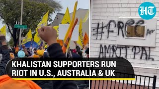 India strongly protests attack on consulate in U.S. by pro-Khalistan Amritpal supporters | Watch